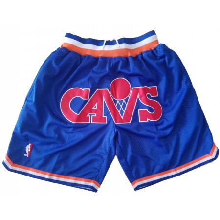 NBA Cleveland Cavaliers Män Fickor Shorts Blå Swingman